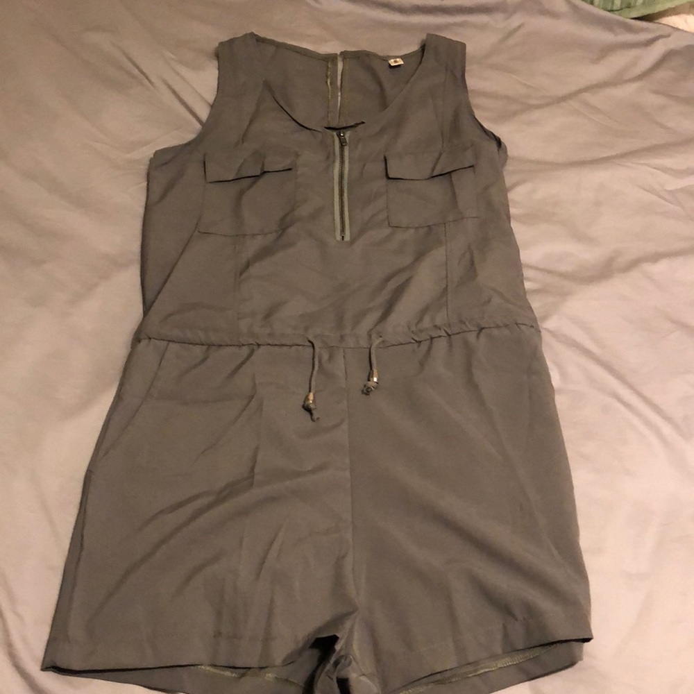 Fush Olive green romper
